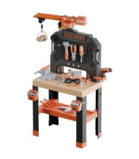 SMOBY Warsztat z Dźwigiem Black+Decker Bricolo Builder