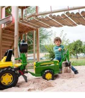 Rolly Toys John Deere прицеп rollyTrailer Farm с открывающимися бортами
