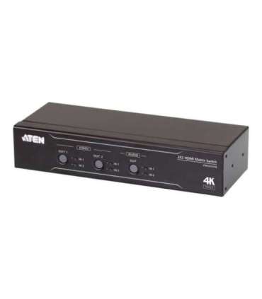 Aten 2x2 True 4K HDMI Matrix Switch with Audio De-Embedder VM0202HB