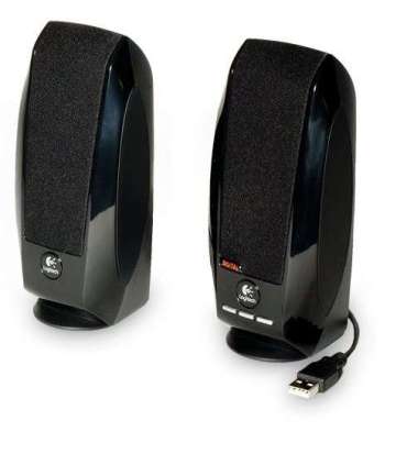 Logitech LGT-S150 Black 2.0 Stereo Speakers Total RMS power: 1.2 watts RMS (0.6 watts per satellite)  W