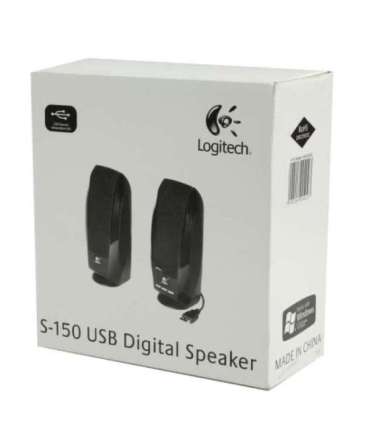 Logitech LGT-S150 Black 2.0 Stereo Speakers Total RMS power: 1.2 watts RMS (0.6 watts per satellite)  W