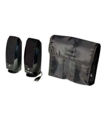 Logitech LGT-S150 Black 2.0 Stereo Speakers Total RMS power: 1.2 watts RMS (0.6 watts per satellite)  W