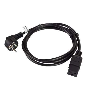 Lanberg CEE 7/7-IEC 320 C19 power cord 1.8m 16A VDE, black Lanberg
