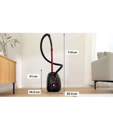 Bosch Serie 4 BGB41POW1 850 W black bagged vacuum cleaner