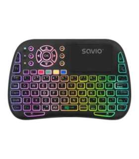 Savio SAVMKW-04 mobile device keyboard QWERTY US English USB Type-C Black