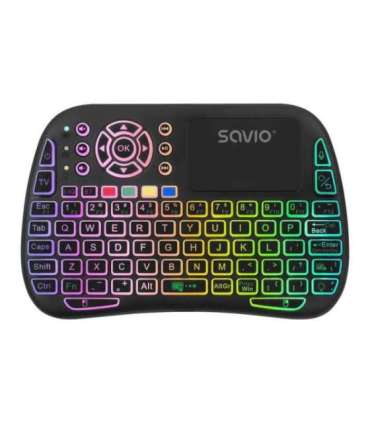 Savio SAVMKW-04 mobile device keyboard QWERTY US English USB Type-C Black