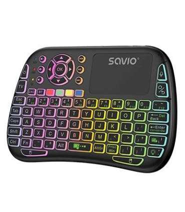 Savio SAVMKW-04 mobile device keyboard QWERTY US English USB Type-C Black
