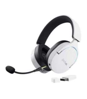 Trust GXT 491W FAYZO Headset Wired & Wireless Head-band Gaming USB Type-C Bluetooth Black, White