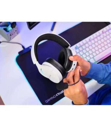 Trust GXT 491W FAYZO Headset Wired & Wireless Head-band Gaming USB Type-C Bluetooth Black, White