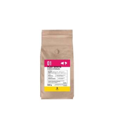 8Grams Flat White Arabica, Robusta roasted coffee beans, 1 kg
