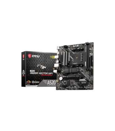 MSI MAG A520M VECTOR WIFI motherboard AMD A520 Socket AM4 micro ATX