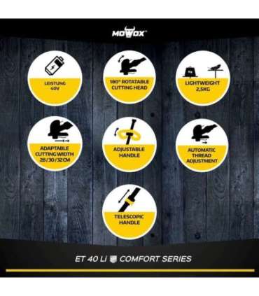 MoWox Hand Held Battery Grass Trimmer (without battery) ET 40 Li Cordless