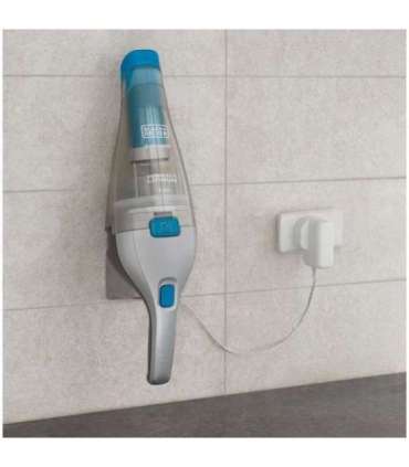 Black & Decker NVC215WA-QW handheld vacuum Blue, Silver Bagless