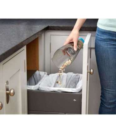 Black & Decker NVC215WA-QW handheld vacuum Blue, Silver Bagless