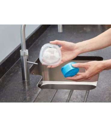 Black & Decker NVC215WA-QW handheld vacuum Blue, Silver Bagless