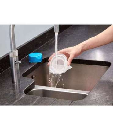 Black & Decker NVC215WA-QW handheld vacuum Blue, Silver Bagless