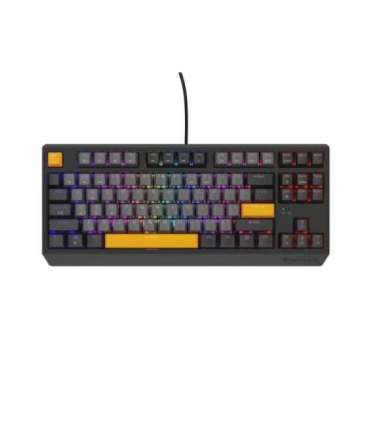GENESIS Thor 230 TKL keyboard Gaming USB QWERTY Black, Grey, Orange