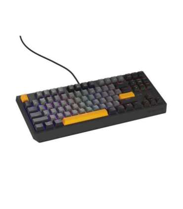 GENESIS Thor 230 TKL keyboard Gaming USB QWERTY Black, Grey, Orange