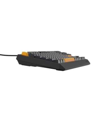 GENESIS Thor 230 TKL keyboard Gaming USB QWERTY Black, Grey, Orange