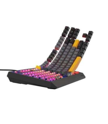 GENESIS Thor 230 TKL keyboard Gaming USB QWERTY Black, Grey, Orange