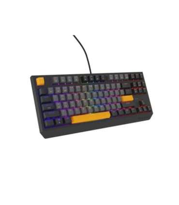 GENESIS Thor 230 TKL keyboard Gaming USB QWERTY Black, Grey, Orange