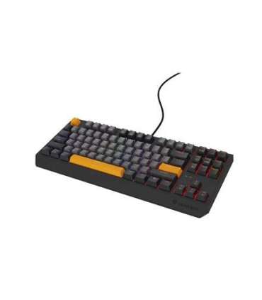 GENESIS Thor 230 TKL keyboard Gaming USB QWERTY Black, Grey, Orange
