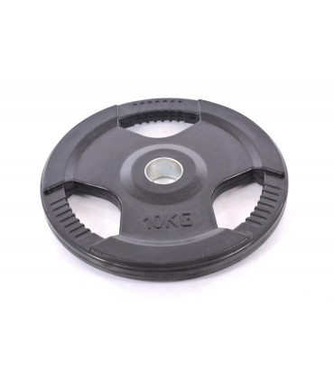 Olympic rubberized weight disk 10kg (50mm)
