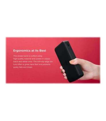 Xiaomi Redmi Fast Charge Power Bank 20000 mAh Black