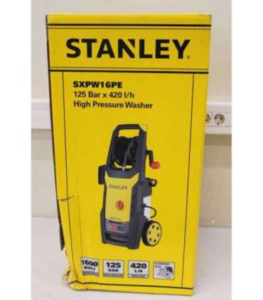 SALE OUT. STANLEY SXPW16PE High Pressure Washer with Patio Cleaner (1600 W, 125 bar, 420 l/h) Stanley Pressure Washer