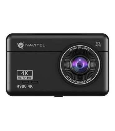 Navitel Dashcam with Wi-Fi, GPS-informer, and digital speedometer R980 4K IPS display 3'' 854x480 Touchscreen |
