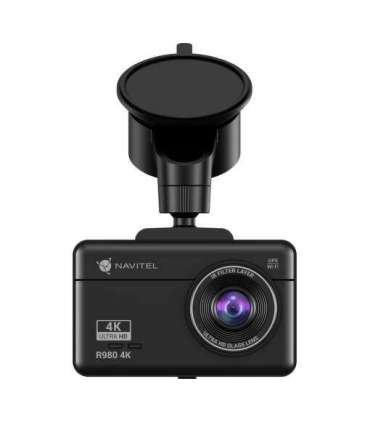 Navitel Dashcam with Wi-Fi, GPS-informer, and digital speedometer R980 4K IPS display 3'' 854x480 Touchscreen |