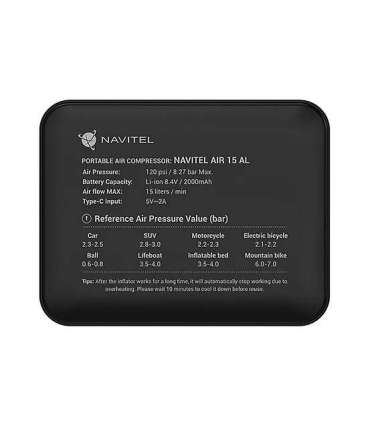 Navitel 120PSI / 8.27 bar Mobile Air Compressor AIR 15 AL Air Compressor