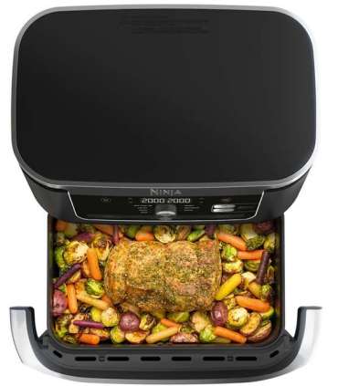 NINJA Double Air Fryer AF500EU Foodi FlexDrawer Power 2470 W Capacity 10.4 L Black