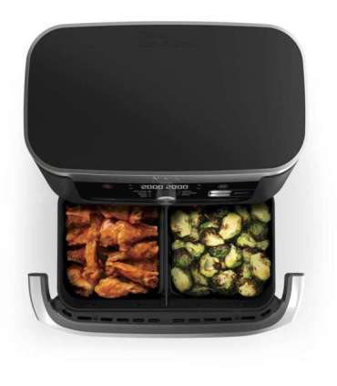 NINJA Double Air Fryer AF500EU Foodi FlexDrawer Power 2470 W Capacity 10.4 L Black