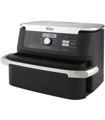NINJA Double Air Fryer AF500EU Foodi FlexDrawer Power 2470 W Capacity 10.4 L Black