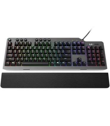 Lenovo Legion K500 keyboard Gaming USB QWERTY US English Black, Grey