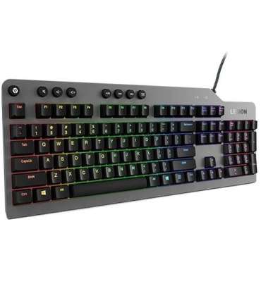 Lenovo Legion K500 keyboard Gaming USB QWERTY US English Black, Grey