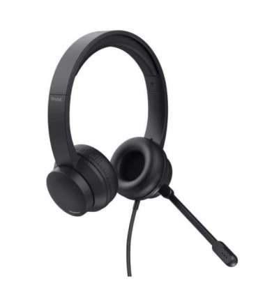 Trust HS-201 Headset Wired Head-band Office/Call center USB Type-A Black