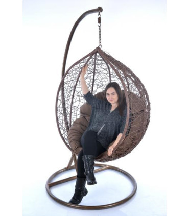Suspended chair-swing 1147 Brown