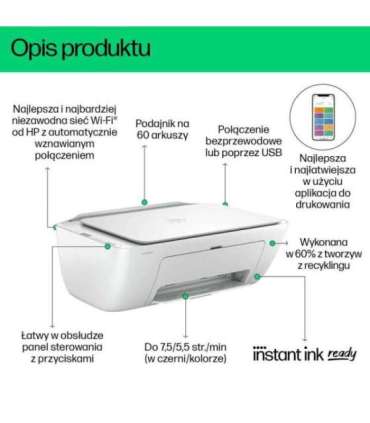 HP DeskJet 2810e Wireless All-in-One Color Printer, Instant Ink Copier, Scanner