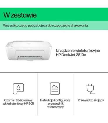 HP DeskJet 2810e Wireless All-in-One Color Printer, Instant Ink Copier, Scanner