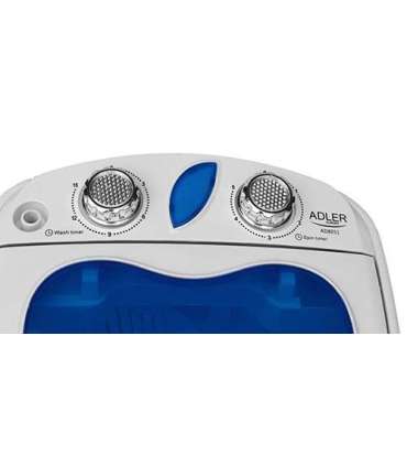 Adler Washing machine AD 8051 Top loading Washing capacity 3 kg Unspecified RPM Depth 37 cm Width 38 cm |