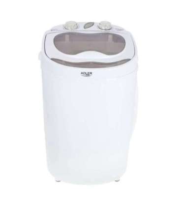Adler Mini washing machine AD 8055 Top loading Washing capacity 3 kg Depth 37 cm Width 36 cm White