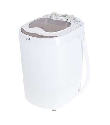 Adler Mini washing machine AD 8055 Top loading Washing capacity 3 kg Depth 37 cm Width 36 cm White