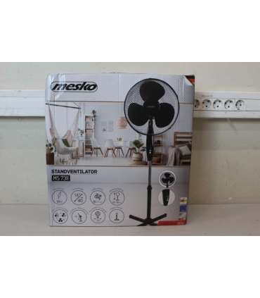 SALE OUT.  Mesko Fan MS 7311 Stand Fan DAMAGED PACKAGING, SCRATCHED, BENT SUPPORT Black Diameter 40 cm |