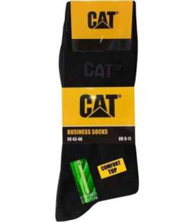 CAT Socks, Size 43/46 EU, 5 pairs Black