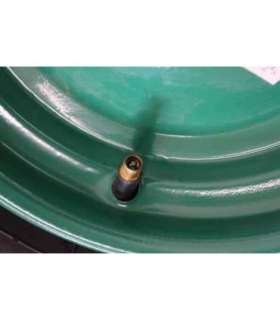 SALE OUT. WHEEL PNEU.400/METAL.BEARING+AXLE/4PR.GREEN*** Geko MISSING VENT CAP