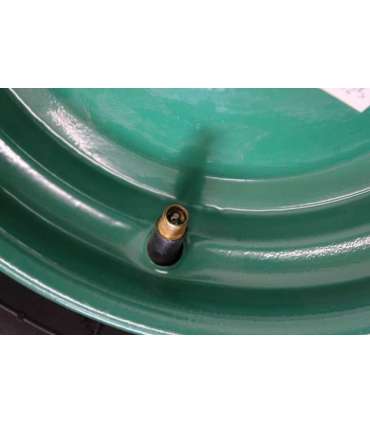 SALE OUT. WHEEL PNEU.400/METAL.BEARING+AXLE/4PR.GREEN*** Geko MISSING VENT CAP