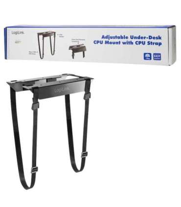 LogiLink EO0009 Adjustable Under-Desk CPU Mount, strap Logilink