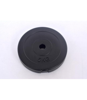 Vinyl weight disk for barbells and dumbbells (plate) 5kg (31,5mm)